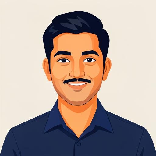 Illustrated portrait of Amit Kulkarni