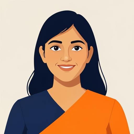 Illustrated portrait of Neha Patil