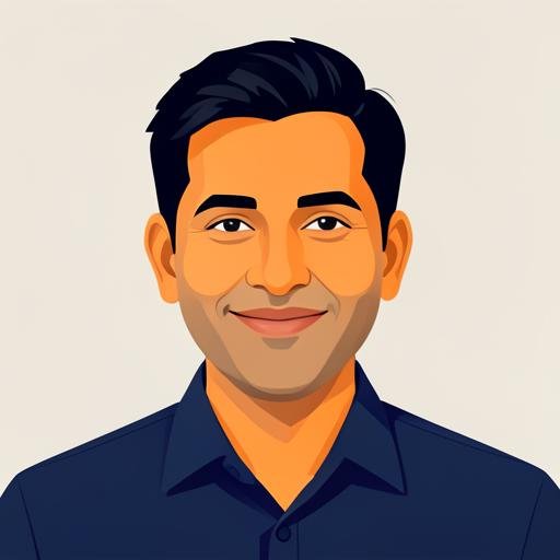 Illustrated portrait of Rahul Deshmukh